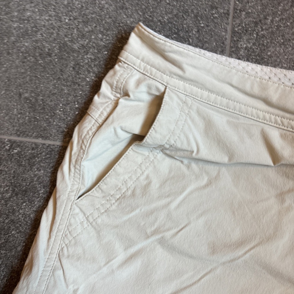 LL Bean Pants Womens 18R Tan Capri Nylon Stretch Mid Rise Hiking Ripstop See Pic - Picture 7 of 16